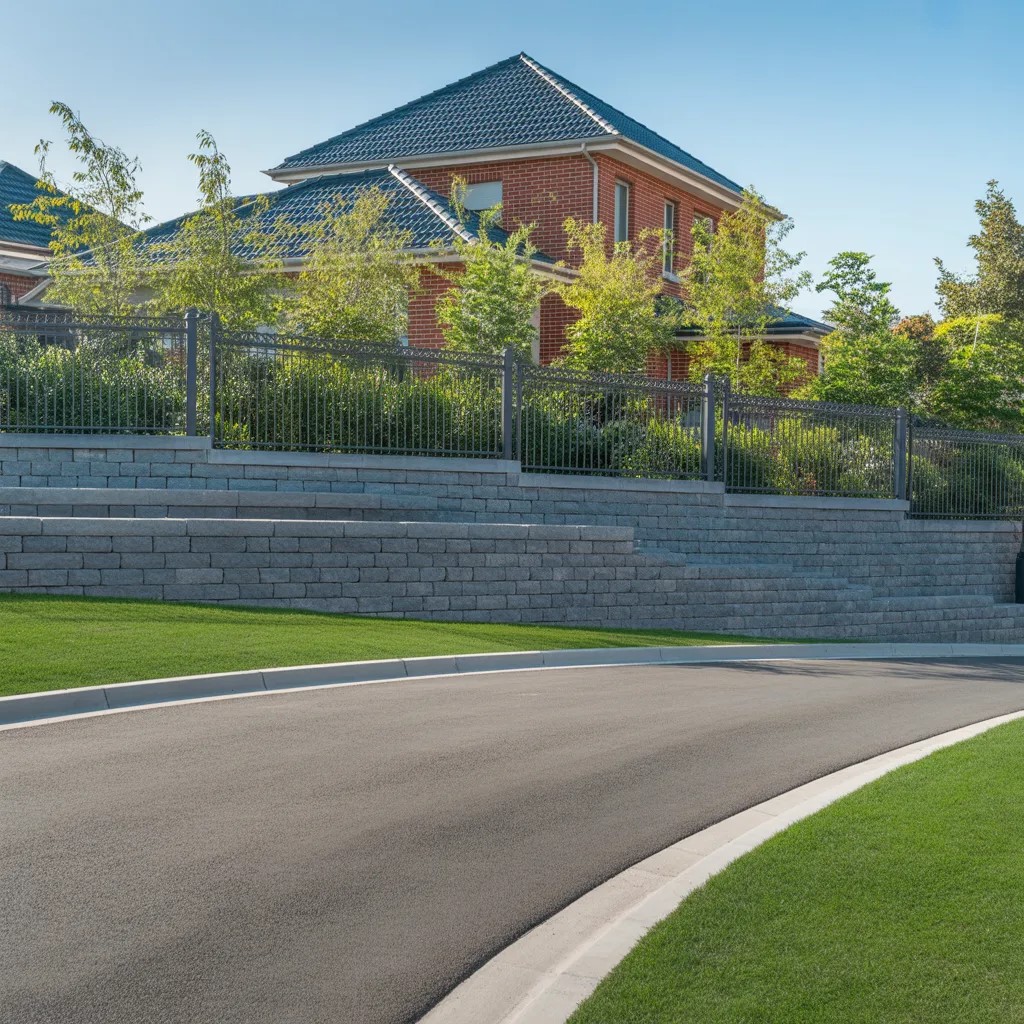 Stensättning Bygga Stödmur