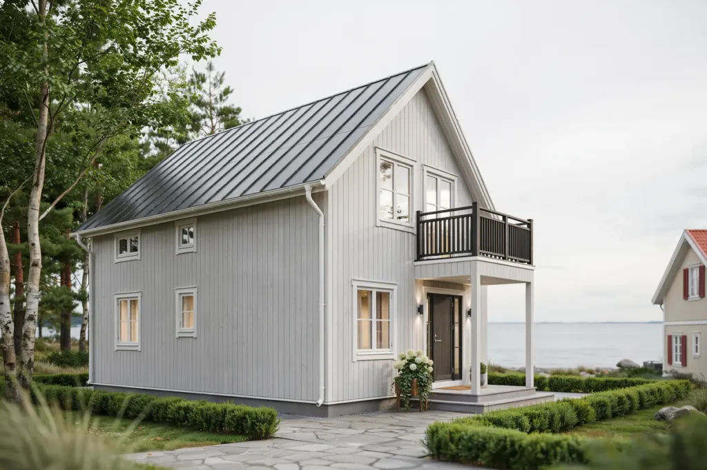 renovering av fasad och balkongr cke p villa i djurhamn