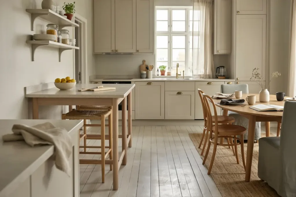 ombyggnad av k k och matplats i fritidshus